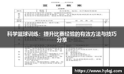 科学篮球训练：提升比赛经验的有效方法与技巧分享
